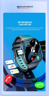 4G Smartwatch Android 2024 Heart Rate GPS HD Camera 2G 4G SIM Card WIFI Wireless Fast Internet Access Smart Watch for Men Women - NexoEden