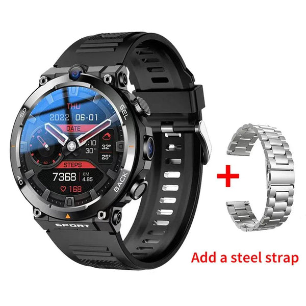 4G LTE Smartwatch 2024 Android os GPS Video Voice Wi-Fi Call Messaging HD Dual Cameras 4G Sim Card WIFI Men's Smart Watch 2024 - NexoEden