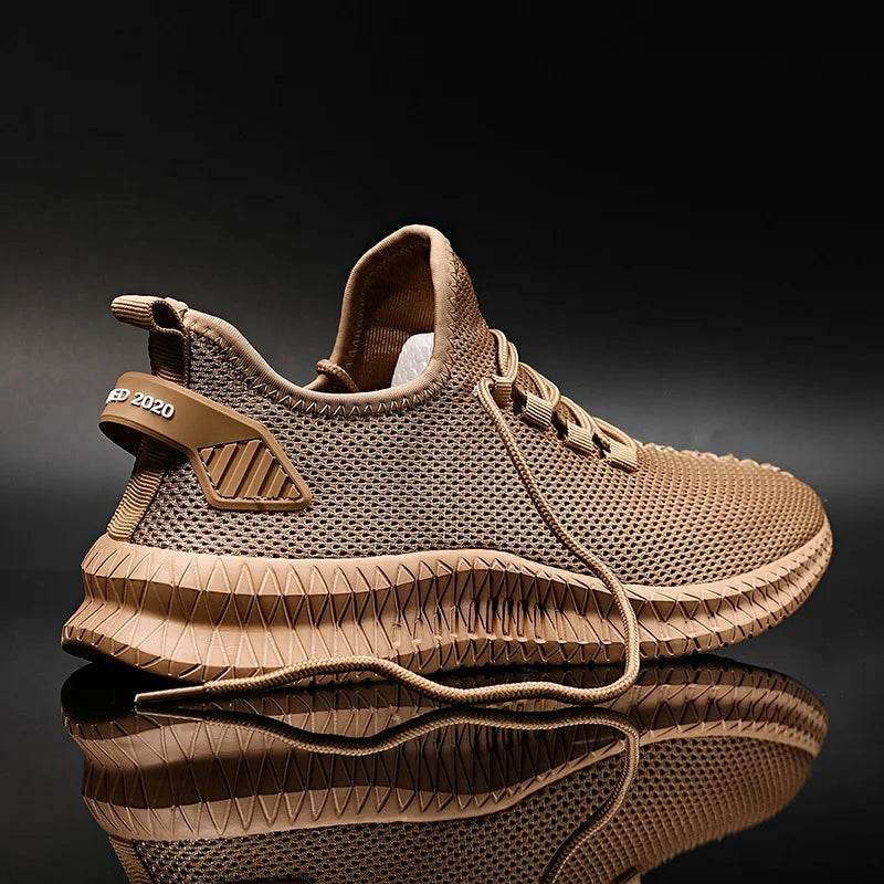 Men's Non-Slip Casual Sneakers Breathable Outdoor Jogging Training Hiking Sports Running Outdoor Women Weave Knit Lace Up Shoes - NexoEden