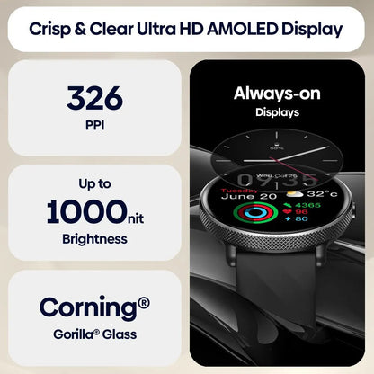 Zeblaze GTR 3 Pro Voice Calling Smart Watch 1.43" AMOLED Display 316L Stainless Steel Frame Fitness Tracking Smartwatch NexoEden