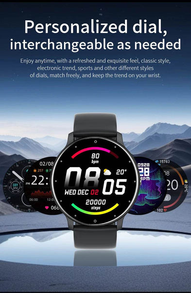 LIGE 2024 Smart watch Ladies Full touch Screen Sports Fitness watch IP67 waterproof Bluetooth For Android iOS Smart watch Female - NexoEden