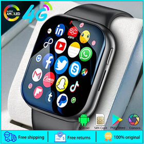 4G Smartwatch Android 2024 Heart Rate GPS HD Camera 2G 4G SIM Card WIFI Wireless Fast Internet Access Smart Watch for Men Women - NexoEden