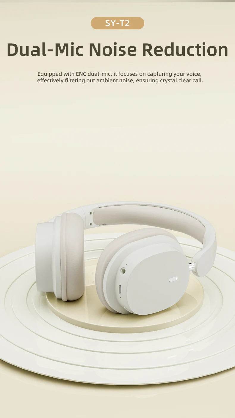 Original Bluetooth Headphone Headset SY-T2 High Quality Noise Reduction Wireless Microphone Wired Earphone Gamers Headphones - NexoEden