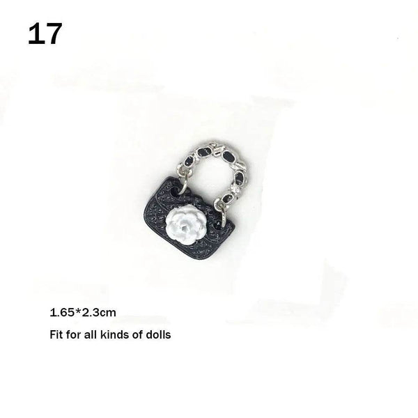 1/6 Doll Accessories Doll Handbag Lady PU Leather Bag Purse Accessories Dollhouse Kids Toys Party Favors Playing House Toys - NexoEden