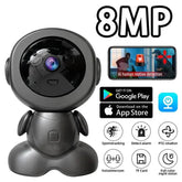 8MP PTZ Wifi IP Camera Color Night Auto Tracking AI Human Detect Baby Monitor HD Wireless Robot Surveillance Cmaeras Smart Home - NexoEden