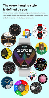 For XIAOMI HD Bluetooth Call Watch 2024 ECG Smart Watch Women AMOLED 360*360 HD Display Clock Sports IP68 Waterproof Smartwatch - NexoEden