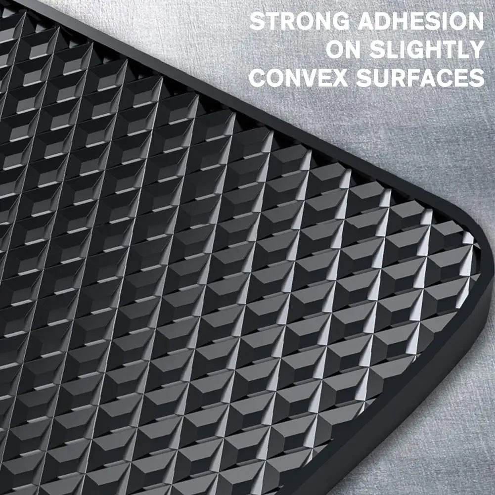 New Car Dashboard Sticky Black Anti-Slip PVC Mat Auto Phone Holder Non-Slip Sticky Gel Pad 3 Size are black - NexoEden