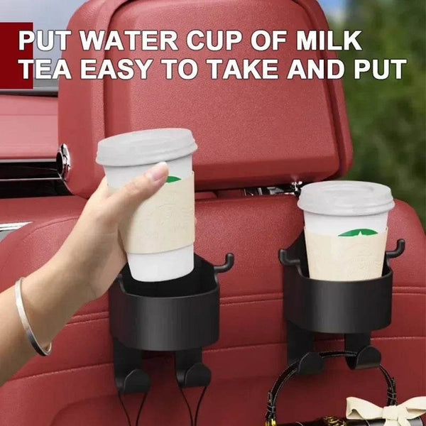 SEAMETAL Car Seat Back Drink Holder Hanging Cup Holder with Hook Universal Auto Rear Row Hanger Stable Bottle Holder Phone Stand - NexoEden