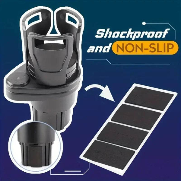 Car Cup Holder Expander For Car Adapter Adjustable Multifunctional Dual Cup Holder With Phone Holder Aromatherapy Organizer - NexoEden