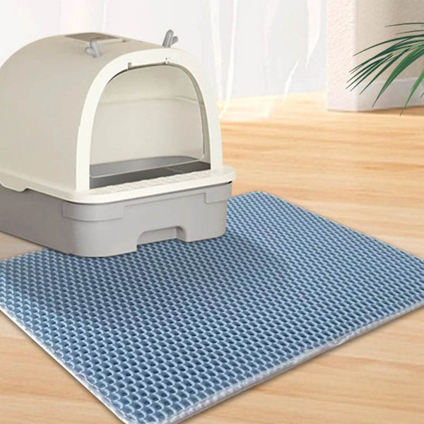 Safe And Non-toxic Best Double Layer Cat Litter Mat For Cats Durable And Long-lasting Plastic Pink - NexoEden