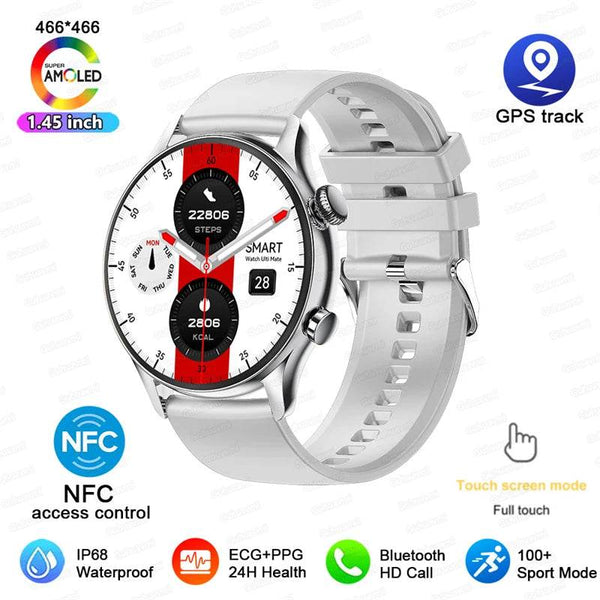 For XIAOMI HD Bluetooth Call Watch 2024 ECG Smart Watch Women AMOLED 360*360 HD Display Clock Sports IP68 Waterproof Smartwatch - NexoEden