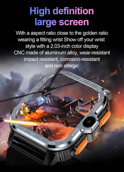 Valdus PGD Android Smart Watch Men GPS 16G/64G ROM Storage HD Dual Camera NFC 2G 4G SIM Card WIFI Wireless Fast Internet Access - NexoEden