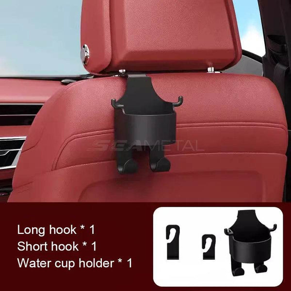SEAMETAL Car Seat Back Drink Holder Hanging Cup Holder with Hook Universal Auto Rear Row Hanger Stable Bottle Holder Phone Stand - NexoEden