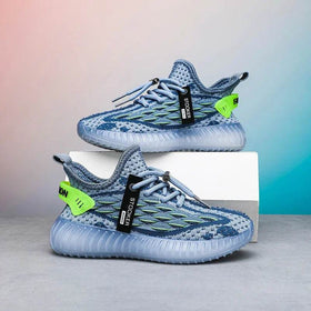 New Young Children Sneakers Boys Girls Coconut Casual Shoes Kids Breathable Flying Knit Trainers Lightweight Sole Running Shoes - NexoEden