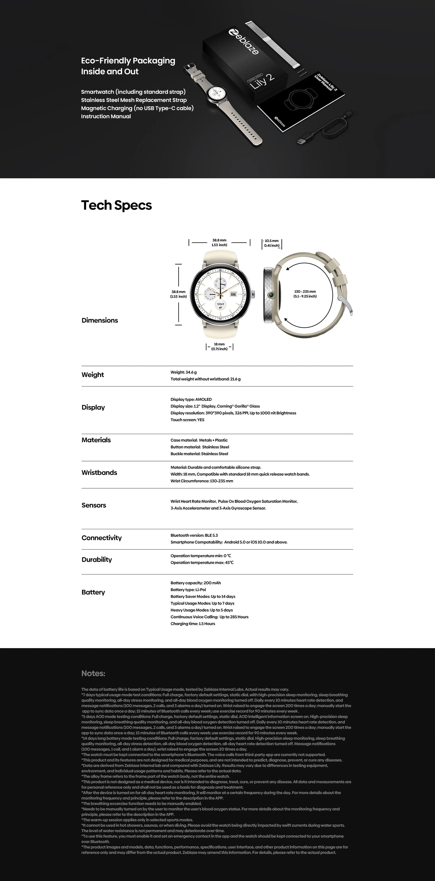 New 2025 Zeblaze LILY 2 Voice Calling Female Smartwatch Double Strap 1.2" HD AMOLED Display Health Monitoring Sports Smart Watch NexoEden