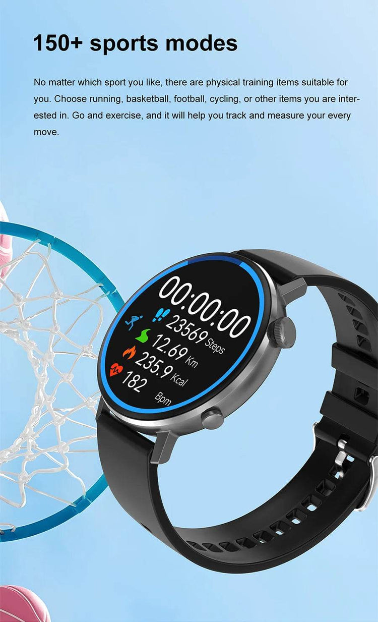 For XIAOMI HD Bluetooth Call Watch 2024 ECG Smart Watch Women AMOLED 360*360 HD Display Clock Sports IP68 Waterproof Smartwatch - NexoEden