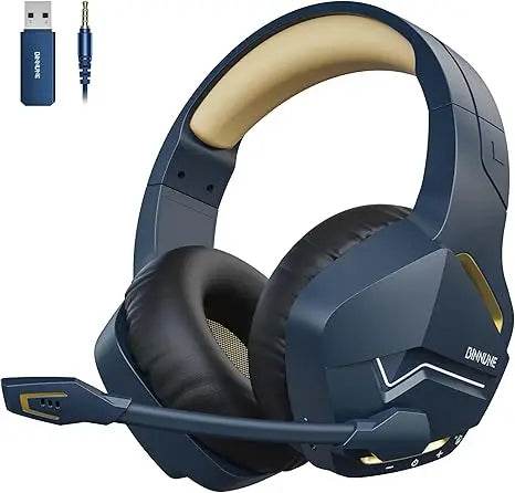BINNUNE BW01 Wireless Gaming Headset with Mic for PC PS4 PS5 2.4G Bluetooth USB Gamer Headphones with Mic for Laptop Computer - NexoEden