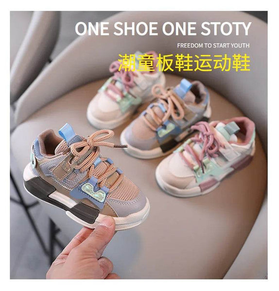 Spring Children Girl Pink Shoes Autumn Mesh Breathable Kids Sneakers for 5-18 Yrs Boy Lightweight Running Shoe Walking Soft - NexoEden
