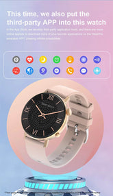For XIAOMI HD Bluetooth Call Watch 2024 ECG Smart Watch Women AMOLED 360*360 HD Display Clock Sports IP68 Waterproof Smartwatch - NexoEden