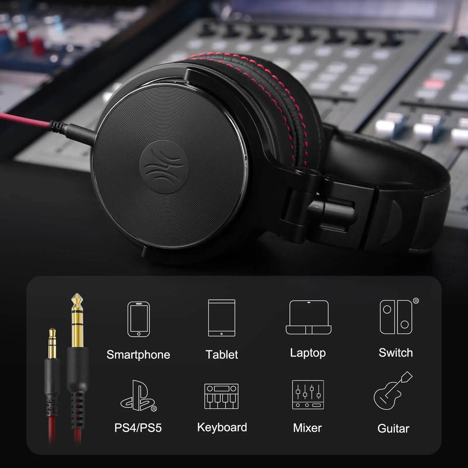 Oneodio Pro-50 Wired Headphones with Hi-Res 50mm Drivers for Studio Monitoring,Professional Music Headphone with Comfort Ear Pad - NexoEden