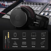 Oneodio Pro-50 Wired Headphones with Hi-Res 50mm Drivers for Studio Monitoring,Professional Music Headphone with Comfort Ear Pad - NexoEden