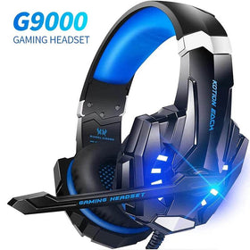 G9000 Gaming Headset Over-Ear Wired Headphones Deep Bass Stereo Casque LED Light Earphone with Mic for PS4 PS5 Switch XBOX PC - NexoEden