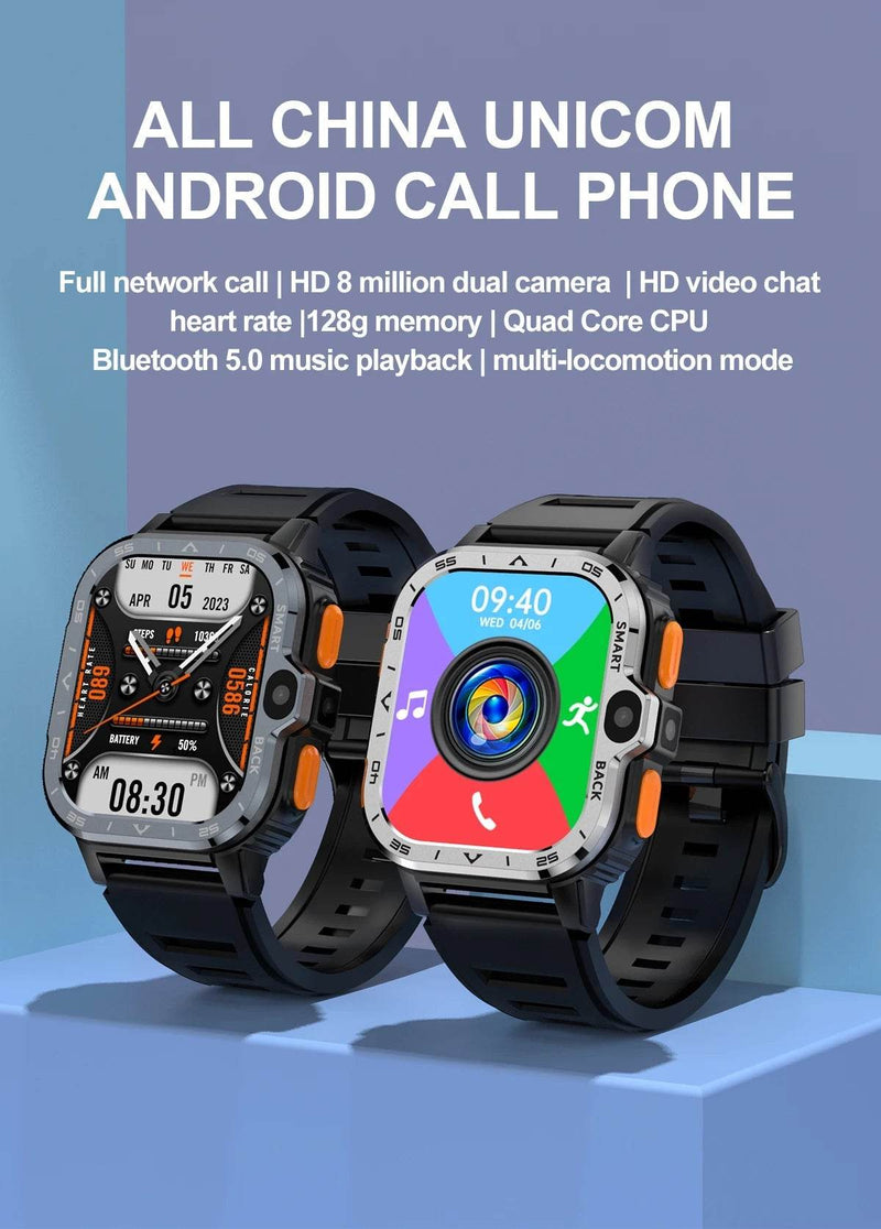 Valdus PGD Android Smart Watch Men GPS 16G/64G ROM Storage HD Dual Camera NFC 2G 4G SIM Card WIFI Wireless Fast Internet Access - NexoEden