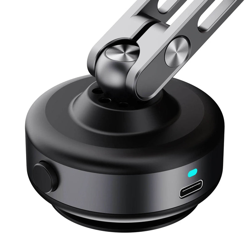 360 Degree Rotation Magnetic Vacuum Adsorption Car Mount Mobile Phone Holder Foldable Aluminum Alloy Suitable for Smartphones - NexoEden