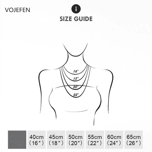 VOJEFEN AU750 Gold Snake Necklaces Jewelry Original 18K Real Gold Long Bold Hip Hop Choker 6MM Links Luxury Jewel Customized - NexoEden