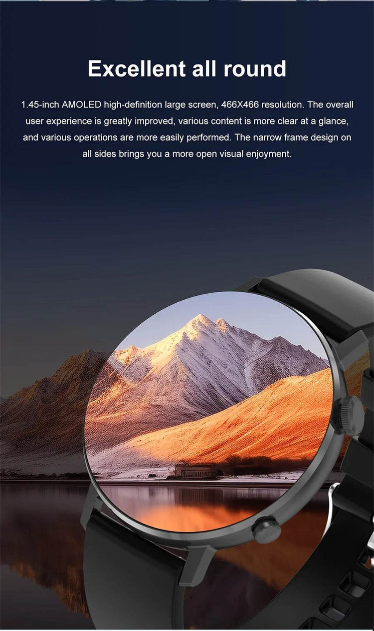 For XIAOMI HD Bluetooth Call Watch 2024 ECG Smart Watch Women AMOLED 360*360 HD Display Clock Sports IP68 Waterproof Smartwatch - NexoEden