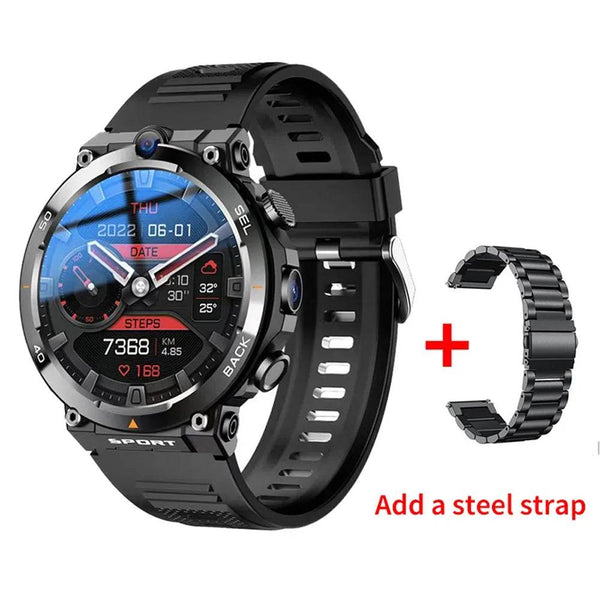 4G LTE Smartwatch 2024 Android os GPS Video Voice Wi-Fi Call Messaging HD Dual Cameras 4G Sim Card WIFI Men's Smart Watch 2024 - NexoEden