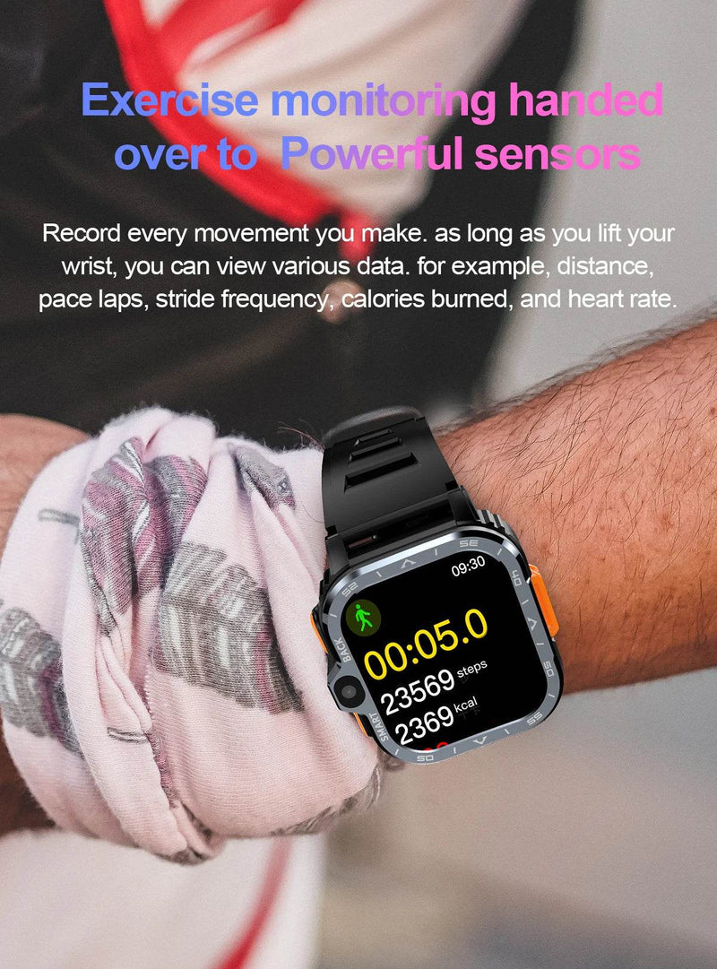 Valdus PGD Android Smart Watch Men GPS 16G/64G ROM Storage HD Dual Camera NFC 2G 4G SIM Card WIFI Wireless Fast Internet Access - NexoEden