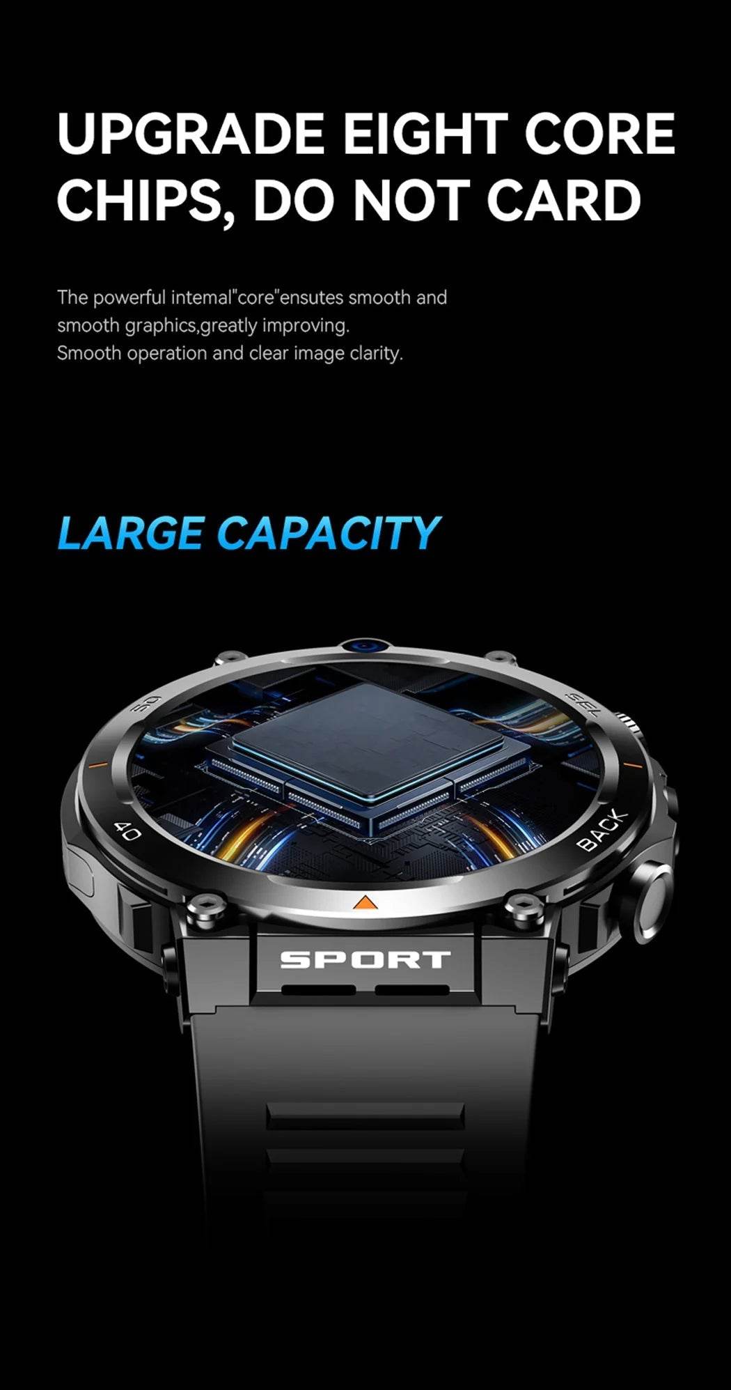4G LTE Smart Watch 2024 Android os GPS Video Voice Wi-Fi Call Messaging HD Dual Cameras 4G Sim Card Call WIFI Men's SmartWatch - NexoEden