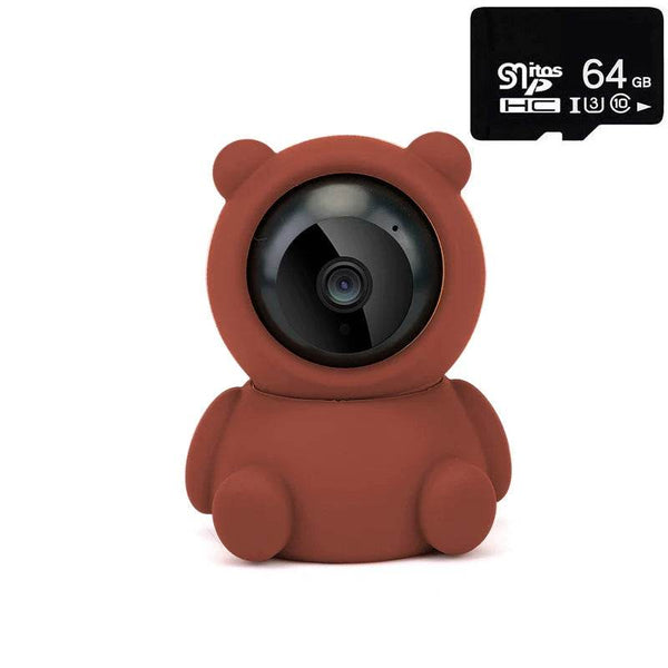 Smart Home Baby Security Monitor WiFi IP Camera Cartoon Bear Halloween Gift CCTV 1080P HD Surveillance Auto Tracking Camera - NexoEden