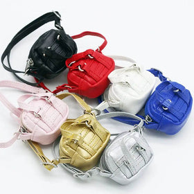 For 1/6 1/8 1/12 BJD Dolls Backpack Blyth OB11 Bags Dolls Accessories Vest Bag PU Leather Belt Bag Purse Dollhouse Kids Toys - NexoEden
