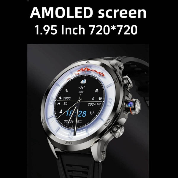 NEW Arrival H19 4G Full Netcom Smartwatch Android 9.0 With 1.95 inch Amoled Screen 900W Rotating Camera GPS WIFI Smart Watch Men - NexoEden
