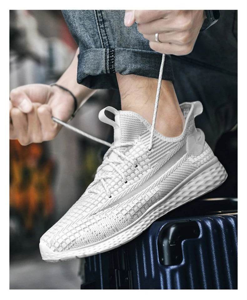 Xiaomi Youpin Sneakers Men Breathable Running Sport Non Slip Sole Fly Woven Mesh Casual Shoes Light Unisex Women Shoes 2022 New - NexoEden