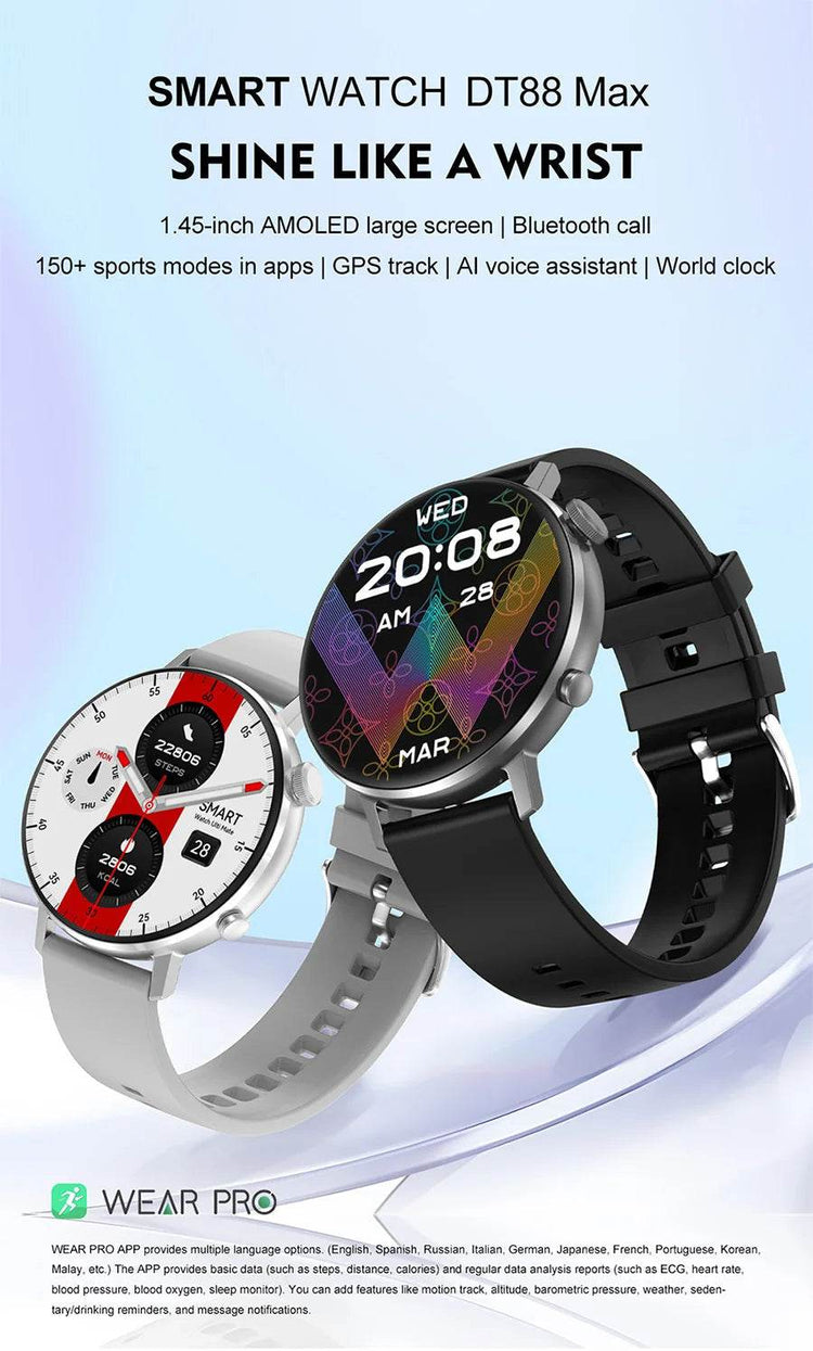 For XIAOMI HD Bluetooth Call Watch 2024 ECG Smart Watch Women AMOLED 360*360 HD Display Clock Sports IP68 Waterproof Smartwatch - NexoEden