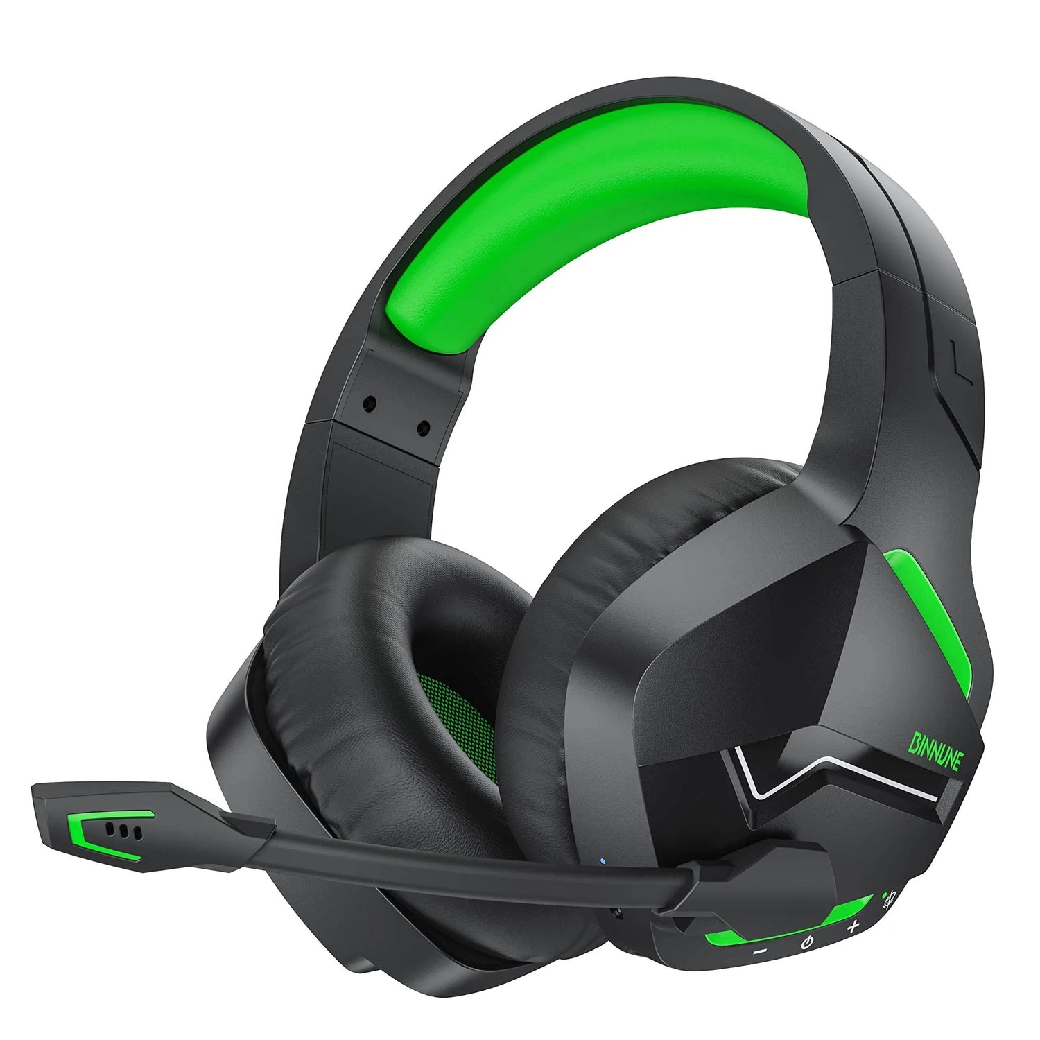 BINNUNE BW01 Wireless Gaming Headset for PC PS4 PS5 Playstation 4 5, 2.4G Wireless Bluetooth USB Gamer Headphones with Mic - NexoEden