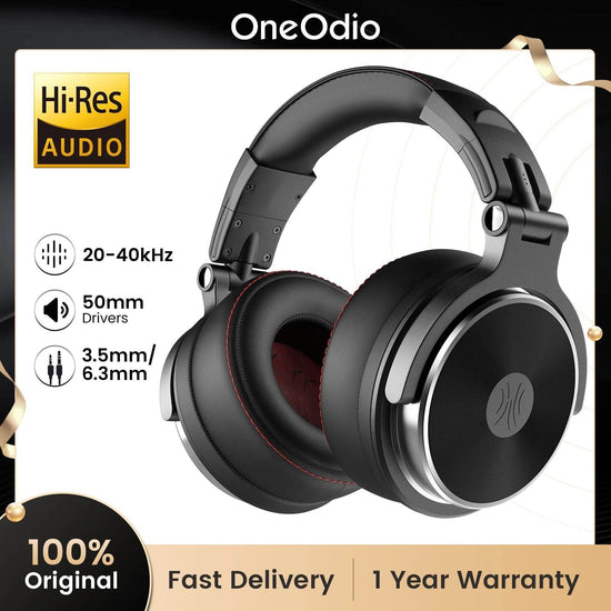 Oneodio Pro-50 Wired Headphones with Hi-Res 50mm Drivers for Studio Monitoring,Professional Music Headphone with Comfort Ear Pad - NexoEden