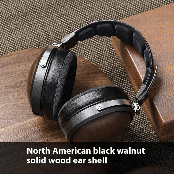 FiiO FT1 Closed-Back Over-Ear Nanowood Fiber Composite Diaphragm Wired Hi-Fi Headphones, American Black Wood Ear Cups for Studio - NexoEden