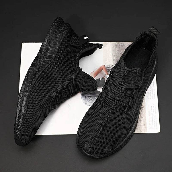 Men's Non-Slip Casual Sneakers Breathable Outdoor Jogging Training Hiking Sports Running Outdoor Women Weave Knit Lace Up Shoes - NexoEden