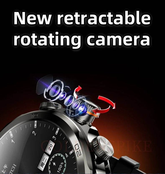 NEW Arrival H19 4G Full Netcom Smartwatch Android 9.0 With 1.95 inch Amoled Screen 900W Rotating Camera GPS WIFI Smart Watch Men - NexoEden