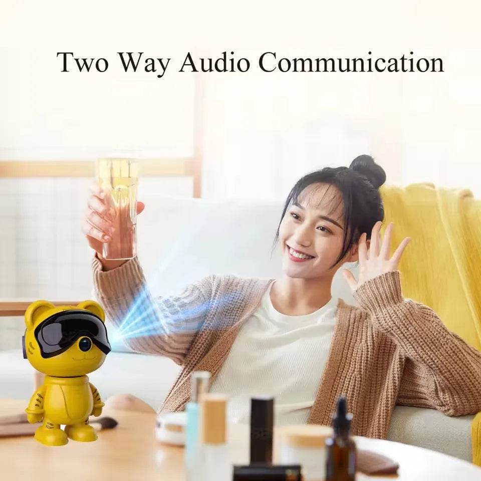 5MP Robot HD WIFI Mini IP Cameras Home Security Robot Camera PTZ Monitor Audio Video Security Surveillance 1080P Baby Monitor - NexoEden
