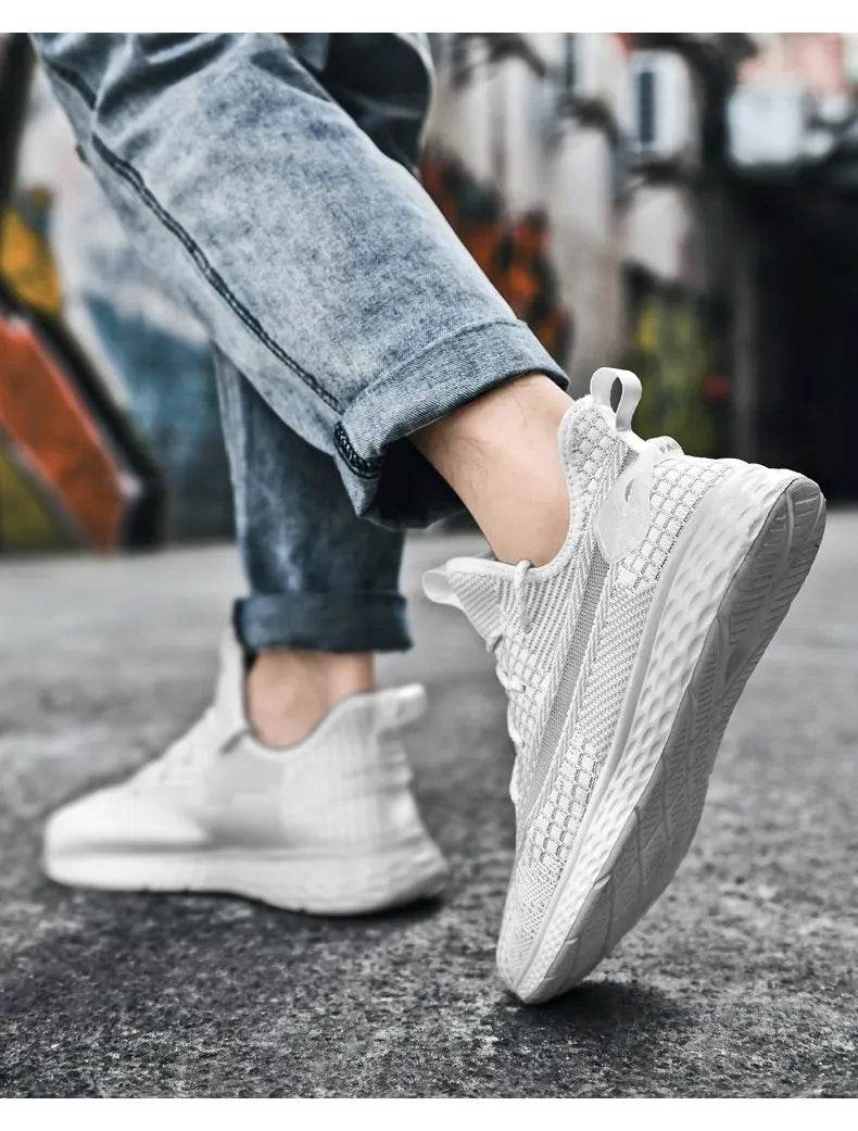 Xiaomi Youpin Sneakers Men Breathable Running Sport Non Slip Sole Fly Woven Mesh Casual Shoes Light Unisex Women Shoes 2022 New - NexoEden