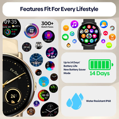 Zeblaze GTR 3 Pro Voice Calling Smart Watch 1.43" AMOLED Display 316L Stainless Steel Frame Fitness Tracking Smartwatch NexoEden