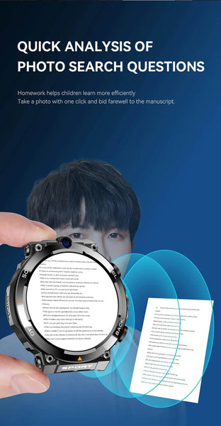 4G LTE Smart Watch 2024 Android os GPS Video Voice Wi-Fi Call Messaging HD Dual Cameras 4G Sim Card Call WIFI Men's SmartWatch - NexoEden