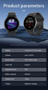LIGE 2024 Smart watch Ladies Full touch Screen Sports Fitness watch IP67 waterproof Bluetooth For Android iOS Smart watch Female - NexoEden