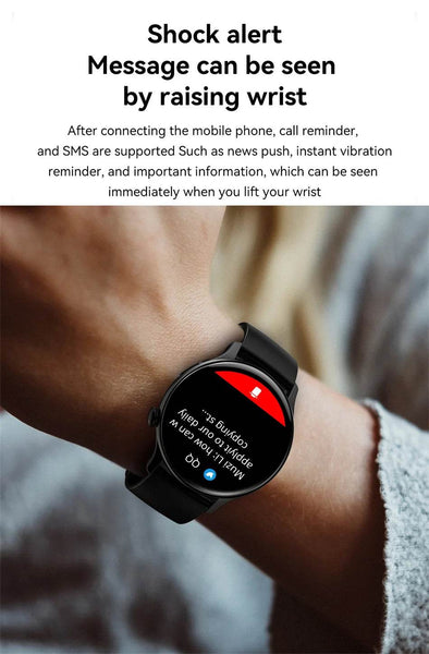 2024 True AMOLED Smart Watch Ladies Screen Always Show Time 466*466 HD Health Tracker Voice Calling Smartwatch Women For Xiaomi - NexoEden