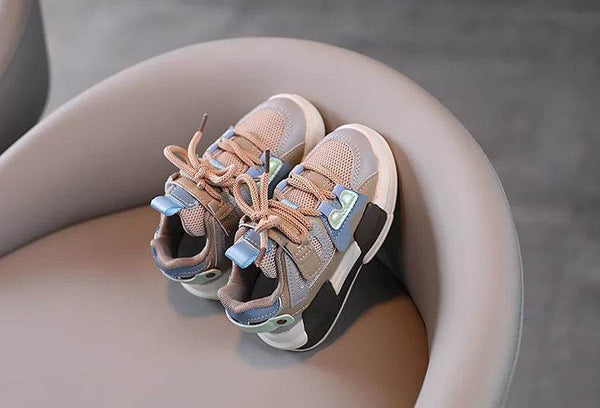 Spring Children Girl Pink Shoes Autumn Mesh Breathable Kids Sneakers for 5-18 Yrs Boy Lightweight Running Shoe Walking Soft - NexoEden